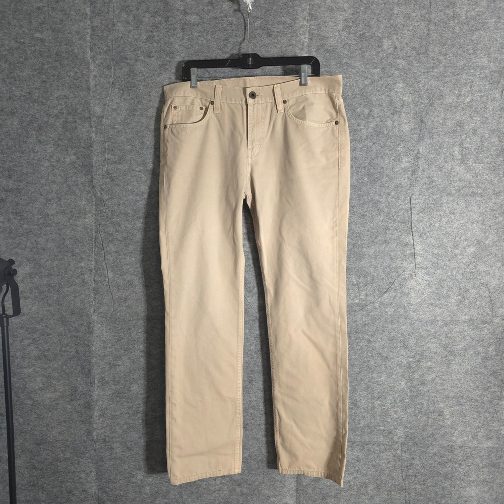 J Brand Kane Pants Mens Sz 36x31 Slim Straight Leg Jeans Art Fossil Beige USA